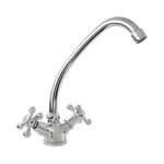 ROUSSEAU ROUSSEAU Robinet melangeur de cuisine Beverly - Sans douchette - Gris chrome