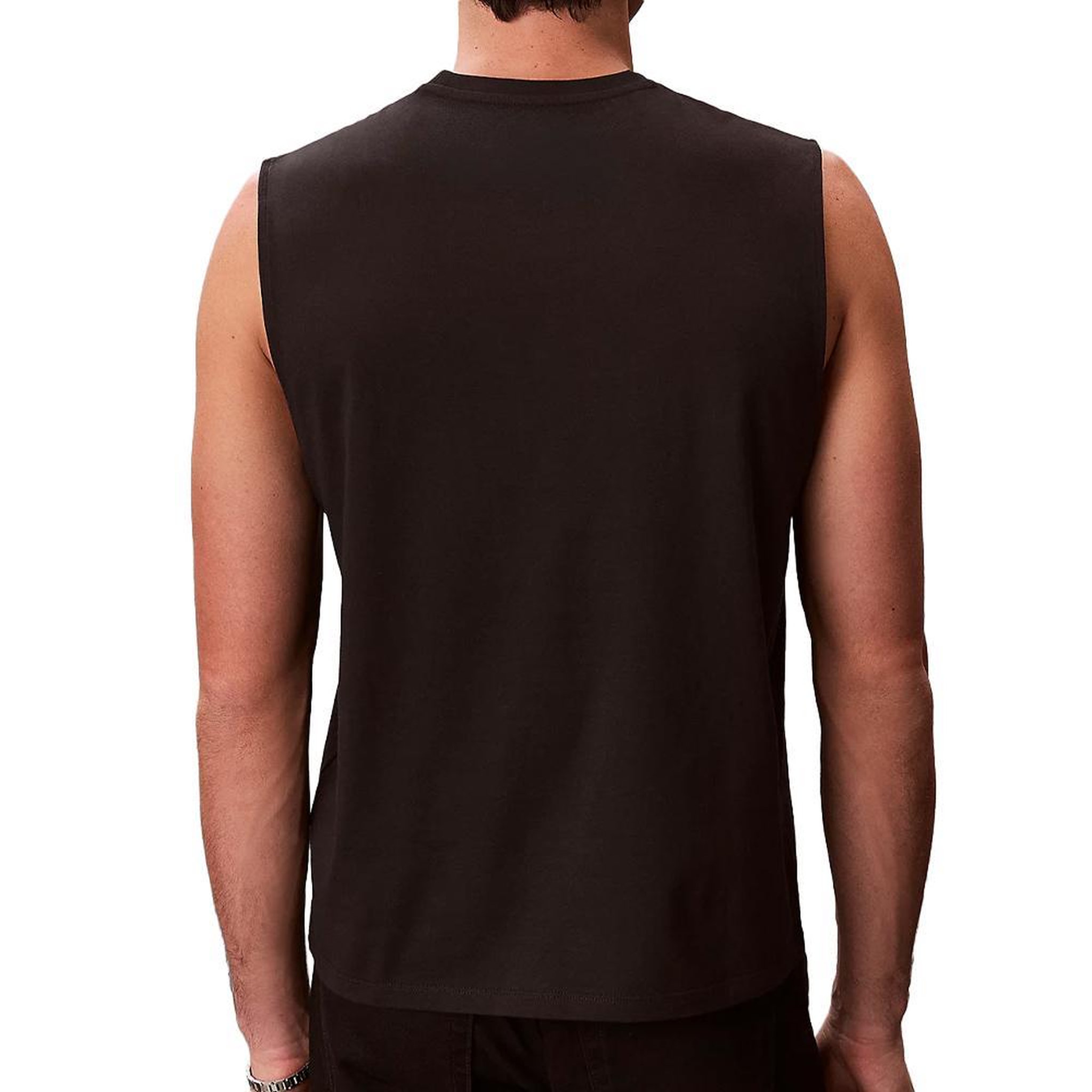 Voir la diapositive 2 : CALVIN KLEIN JEANS Débardeur Noir Homme Calvin Klein Jeans Badge