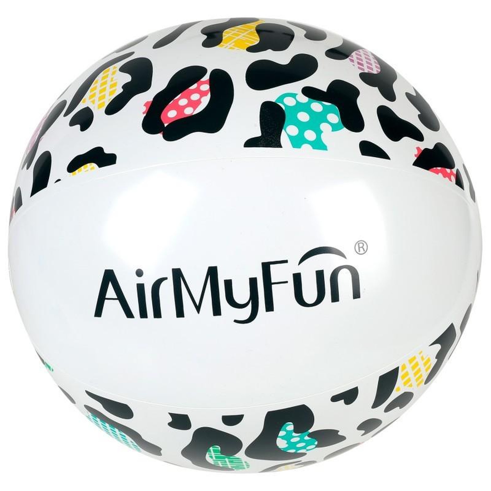 AIRMYFUN Ballon Gonflable ø28 cm pour Piscine & Plage, Accessoire d'Eau - Design Léopard