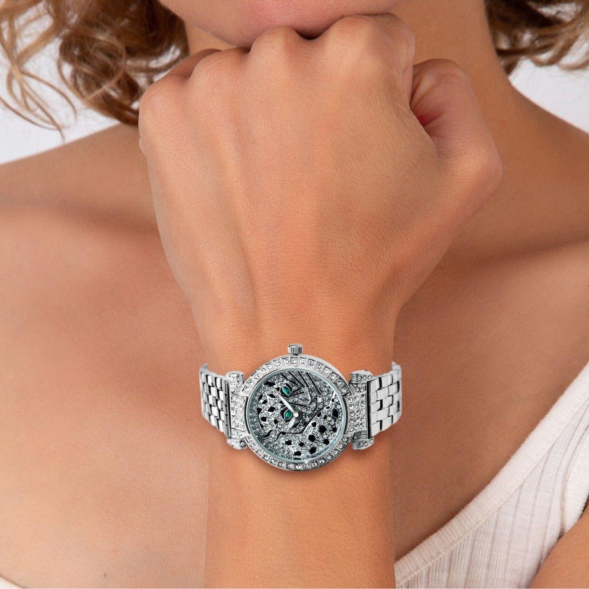 Voir la diapositive 2 : SC CRYSTAL Montre Aurélie élégante SC Crystal