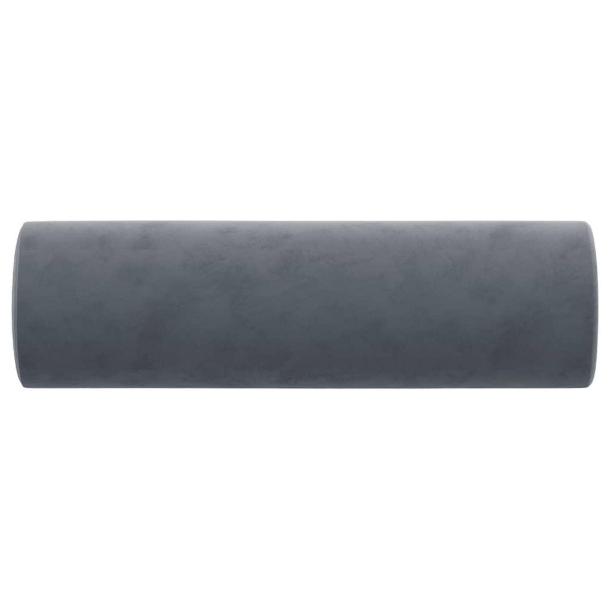 VIDAXL Coussins decoratifs lot de 2 Gris fonce Ø15x50 cm Velours