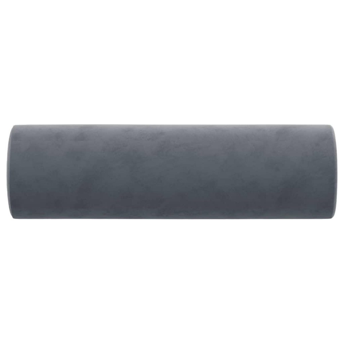 VIDAXL Coussins decoratifs lot de 2 Gris fonce Ø15x50 cm Velours