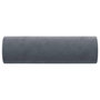 Voir la diapositive 4 : VIDAXL Coussins decoratifs lot de 2 Gris fonce Ø15x50 cm Velours