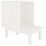 Voir la diapositive 2 : VIDAXL Maison pour chat Blanc 60x36x60 cm Bois de pin massif