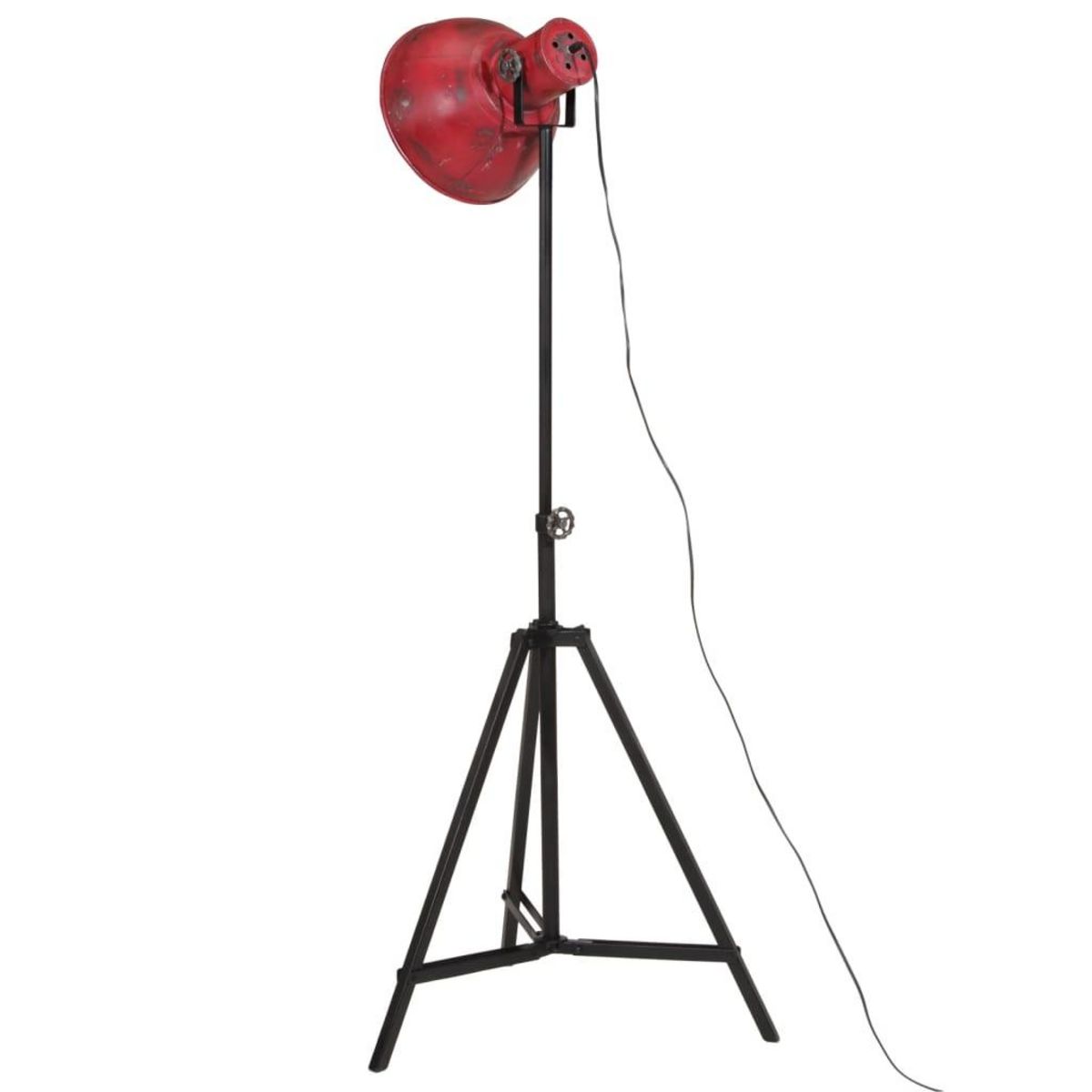 VIDAXL Lampadaire 25 W rouge delave 61x61x90/150 cm E27