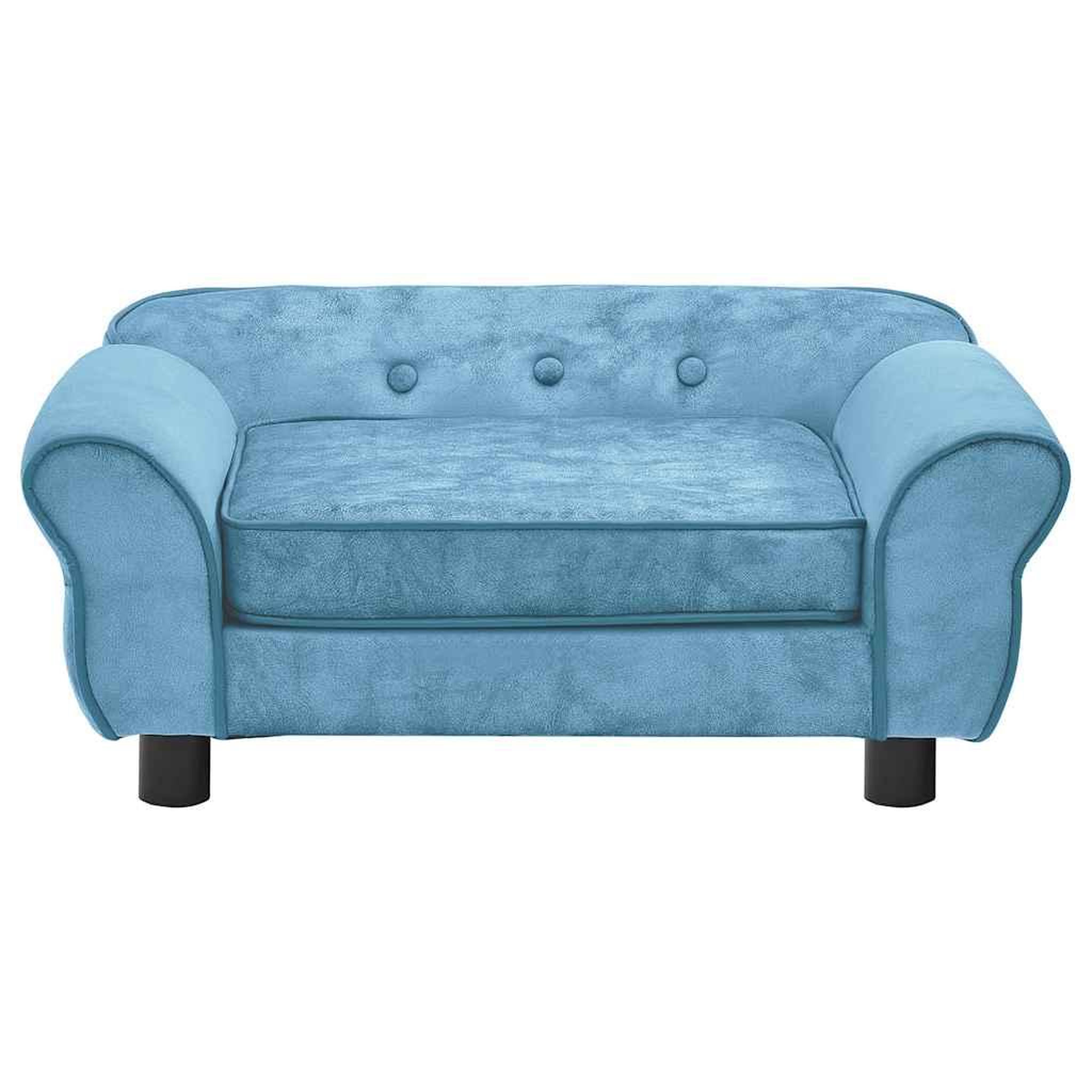Voir la diapositive 2 : VIDAXL Canape pour chien Turquoise 72x45x30 cm Peluche