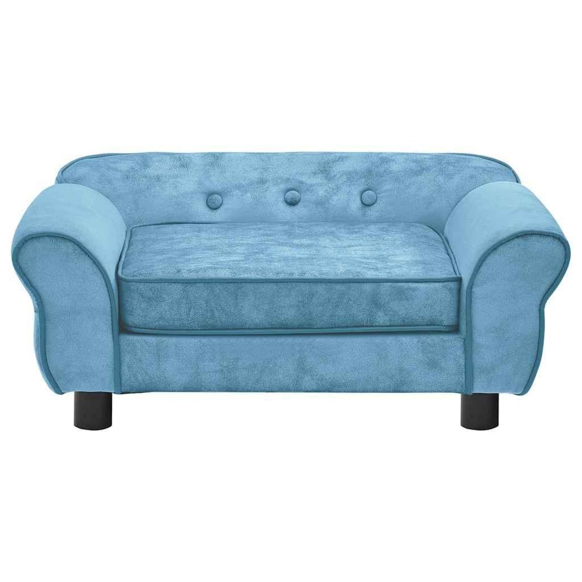 VIDAXL Canape pour chien Turquoise 72x45x30 cm Peluche