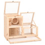 Voir la diapositive 3 : VIDAXL Cage a hamster 81x40x60 cm bois massif de sapin