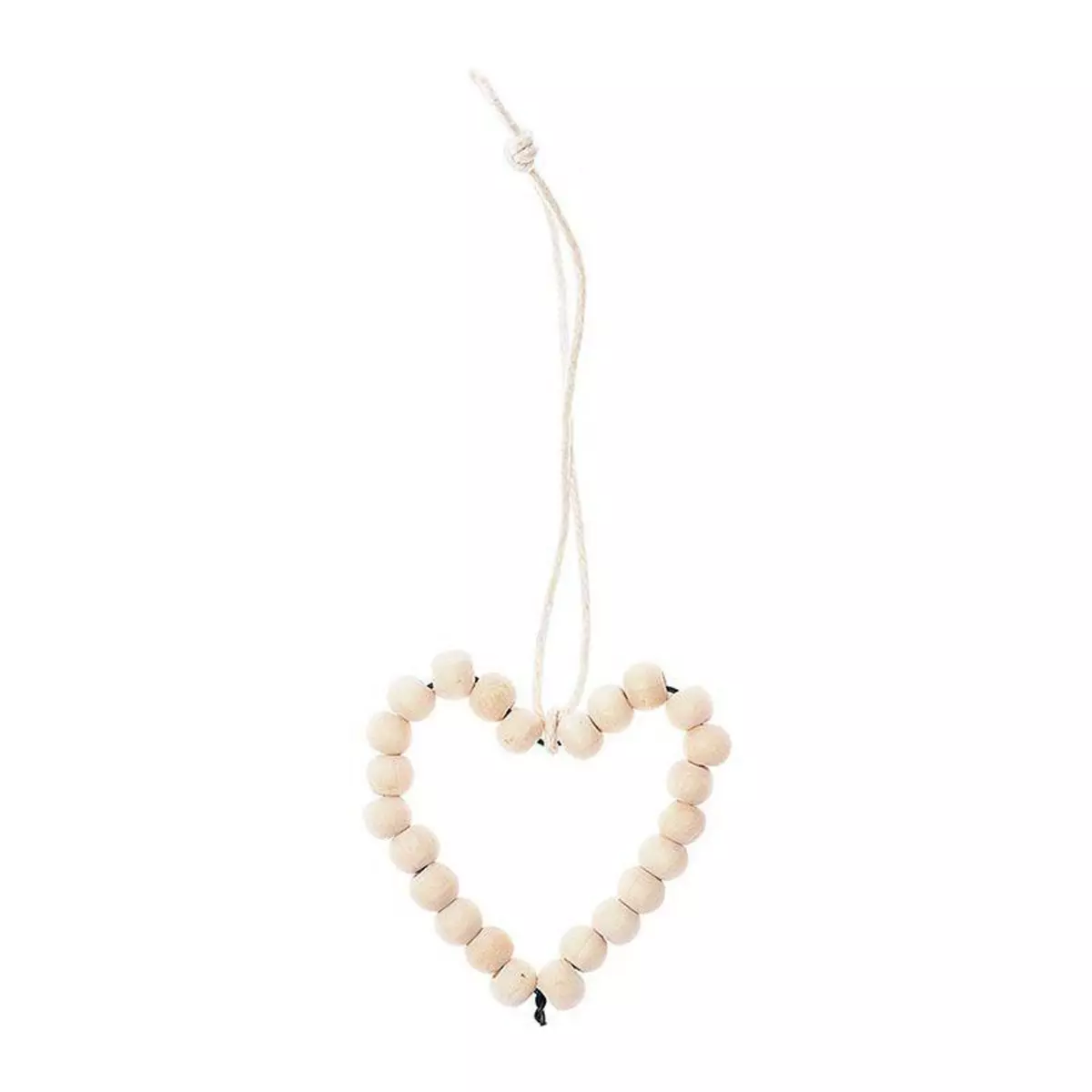 RICO DESIGN Suspension coeur en perles - format moyen