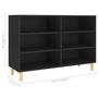 Voir la diapositive 6 : VIDAXL Buffet noir 103,5x35x70 cm bois d'ingenierie