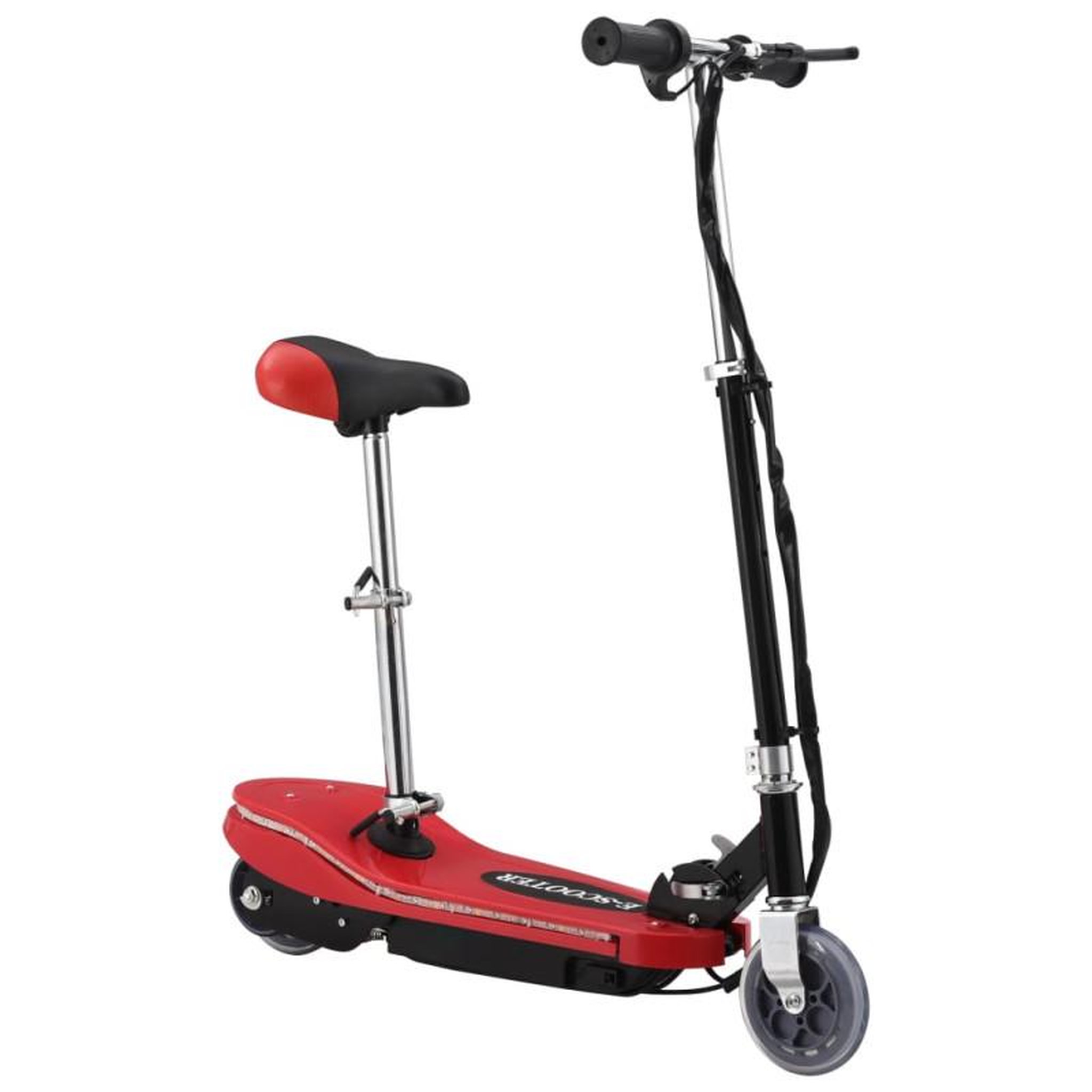 Voir la diapositive 5 : VIDAXL Trottinette pour enfants avec selle et LED 120 W rouge