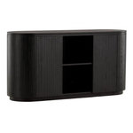 Paris Prix Buffet Design Nervuré  Fjallbacka  160cm Noir