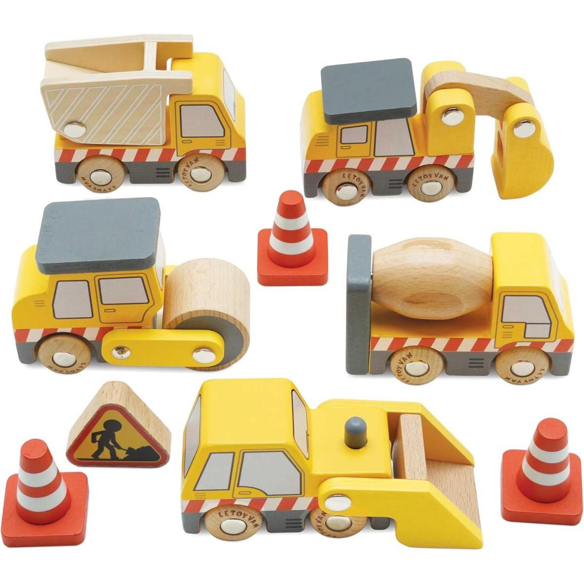 Le Toy Van Set De Véhicules De Chantier - 7 Pièces