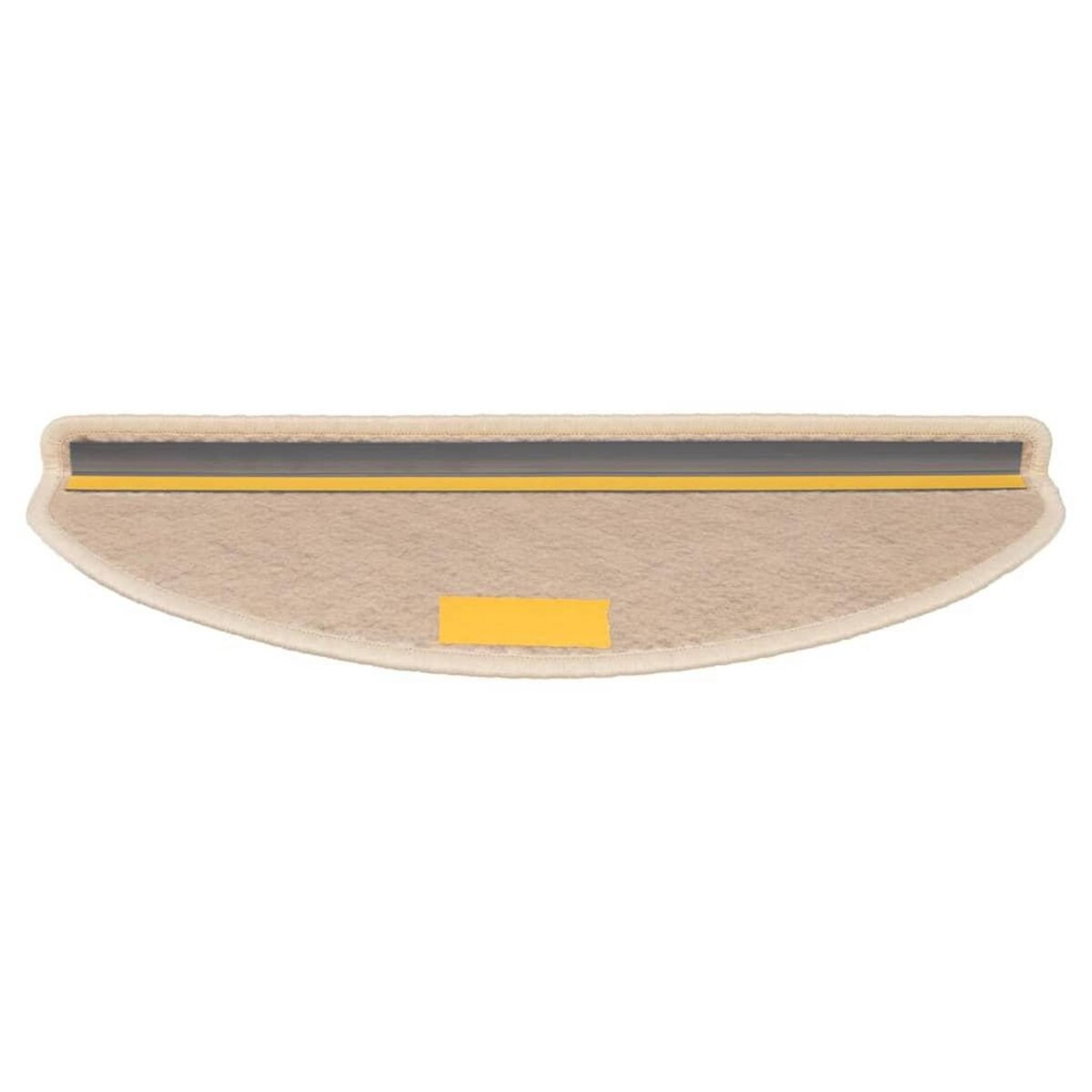 VIDAXL Tapis d'escalier autocollants aspect sisal 15 pcs 65x21x4 cm