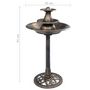Voir la diapositive 6 : VIDAXL Bain pour oiseaux avec fontaine Bronze 50x91 cm Plastique
