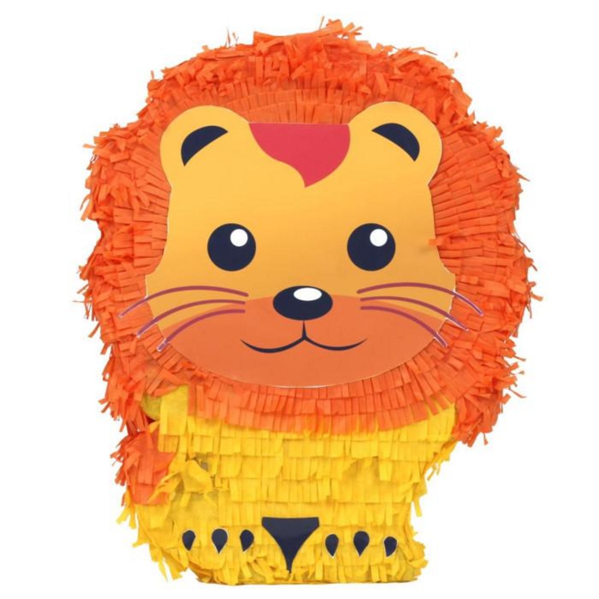 Paris Prix Pinata Déco  Lion  40cm Jaune & Orange