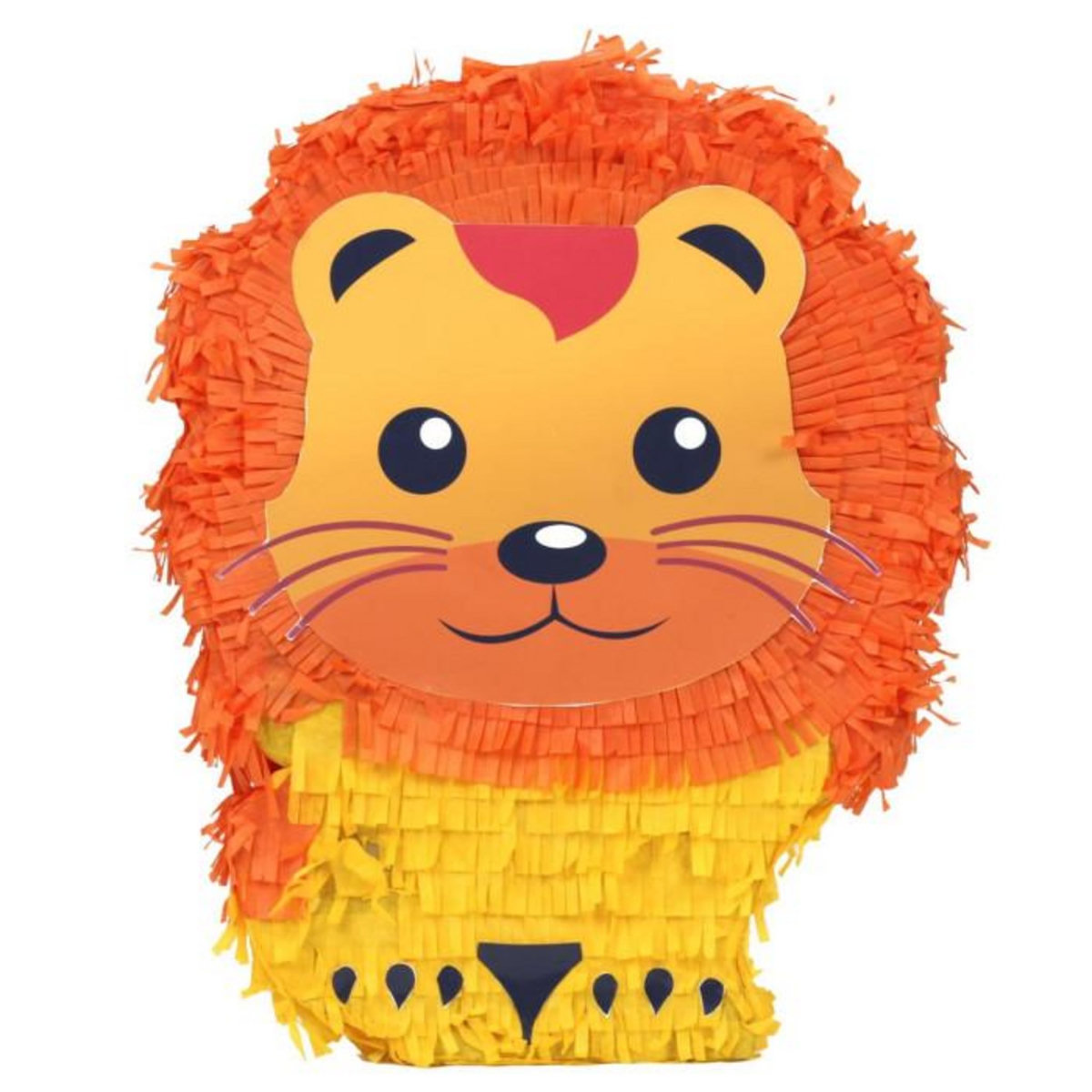 Paris Prix Pinata Déco  Lion  40cm Jaune & Orange