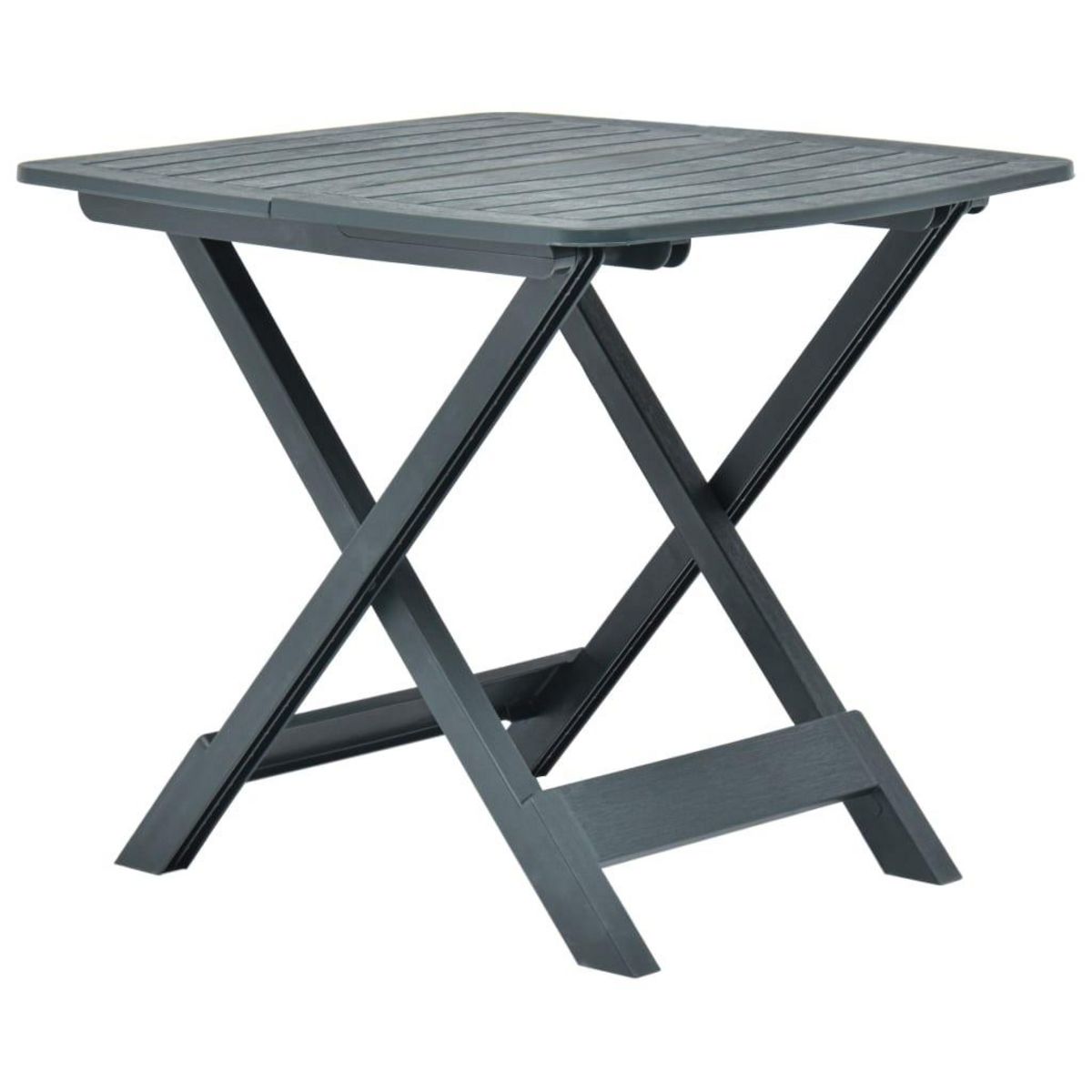 VIDAXL Table pliable de jardin Vert 79x72x70 cm Plastique