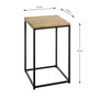Voir la diapositive 5 : Paris Prix Table d'Appoint  Pika  60cm Chêne & Noir