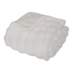 ATMOSPHERA Plaid XL Imitation Fourrure 3D  Zephy  180x230cm Blanc