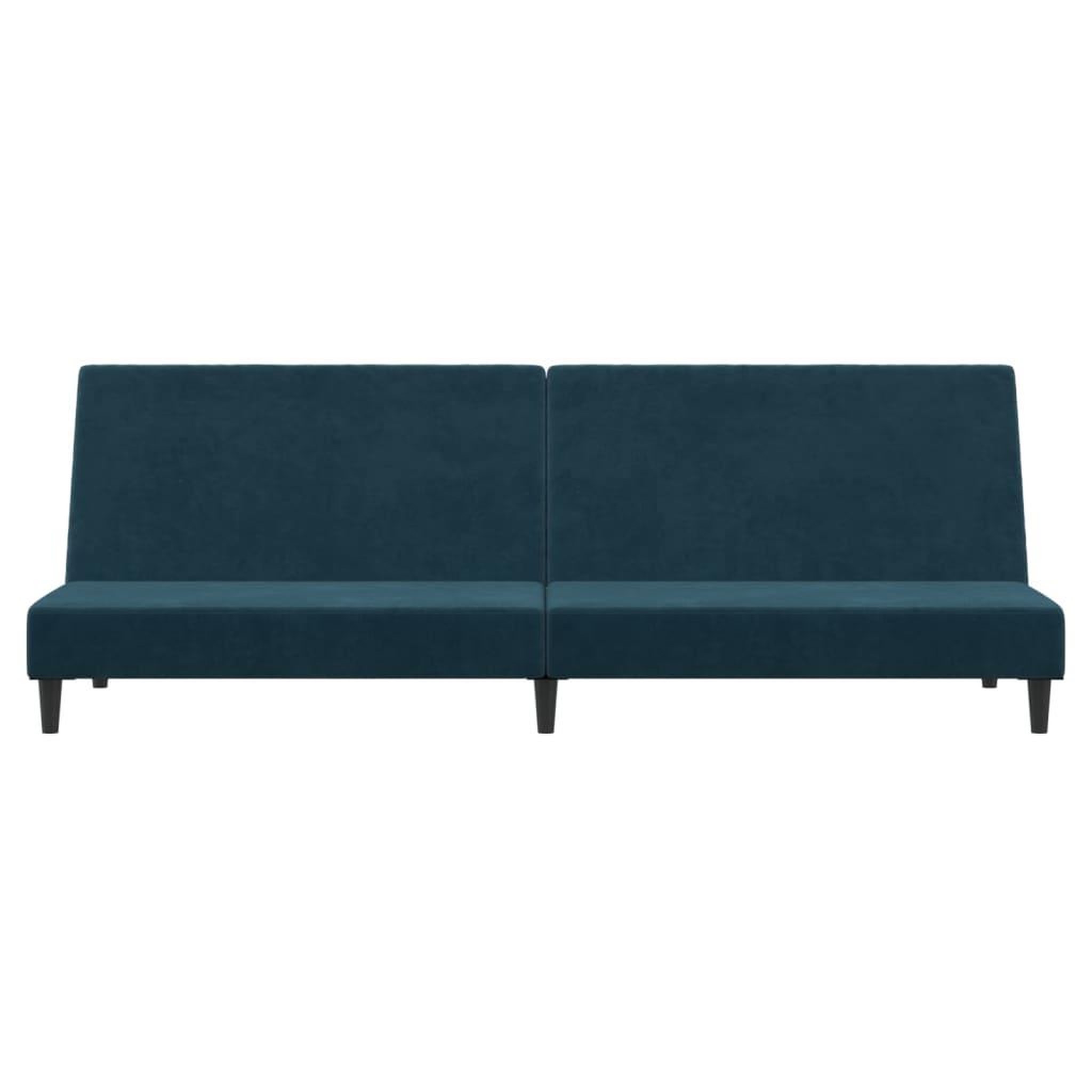 Voir la diapositive 5 : VIDAXL Canape-lit a 2 places Bleu Velours