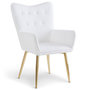 Voir la diapositive 1 : Paris Prix Fauteuil Scandinave Bouclette  Dolna  100cm Blanc