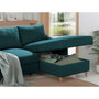 Voir la diapositive 4 : LISA DESIGN Will - canapé d'angle droit - convertible avec coffre - 4 places - en tissu