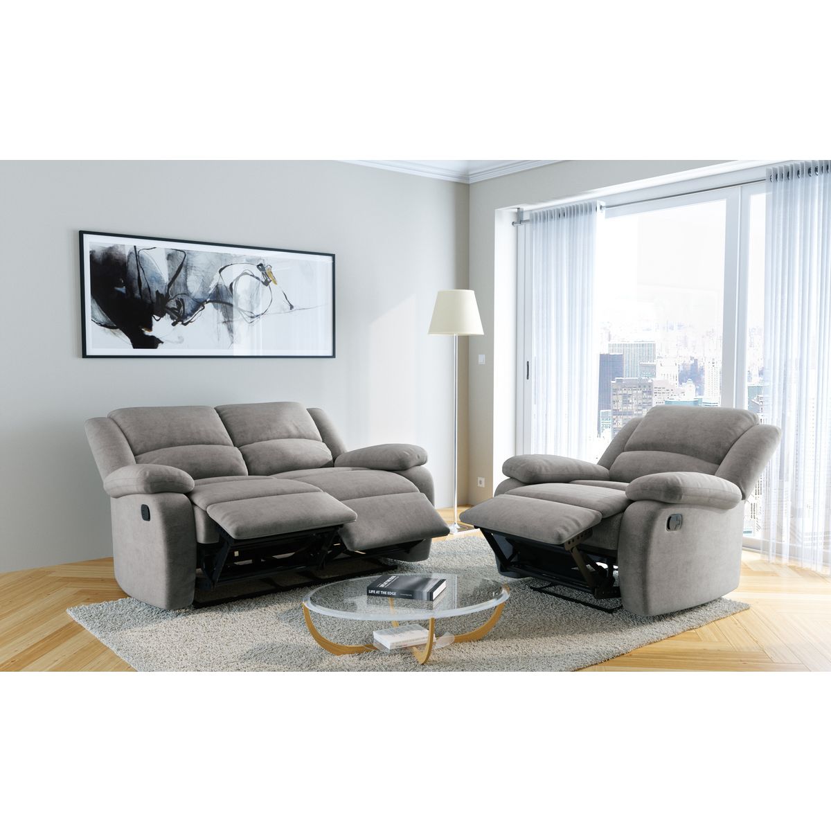 Canapé 2 ou 3 places relax manuel CHRIS