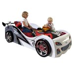 Paris Prix Pack - Lit Enfant & Matelas  Brap  90x200cm Blanc