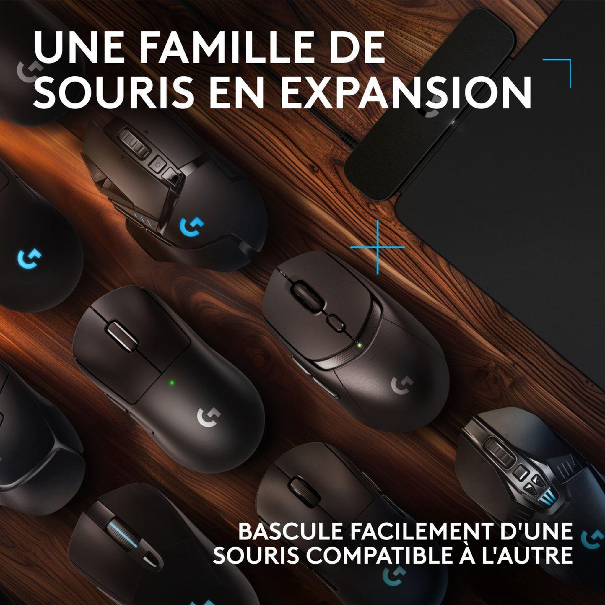 Voir la diapositive 5 : Logitech Tapis de souris powerplay 2