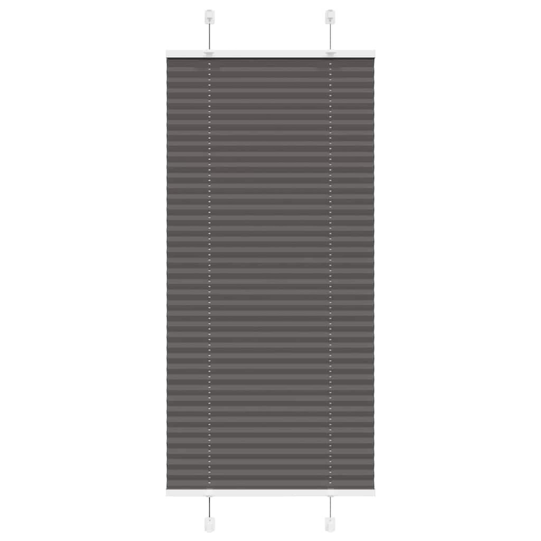 VIDAXL Store plisse noir 60x150 cm largeur du tissu 59,4 cm polyester