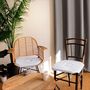 Voir la diapositive 2 : Paris Prix Galette de Chaise Uni  Basic  40x40cm Blanc