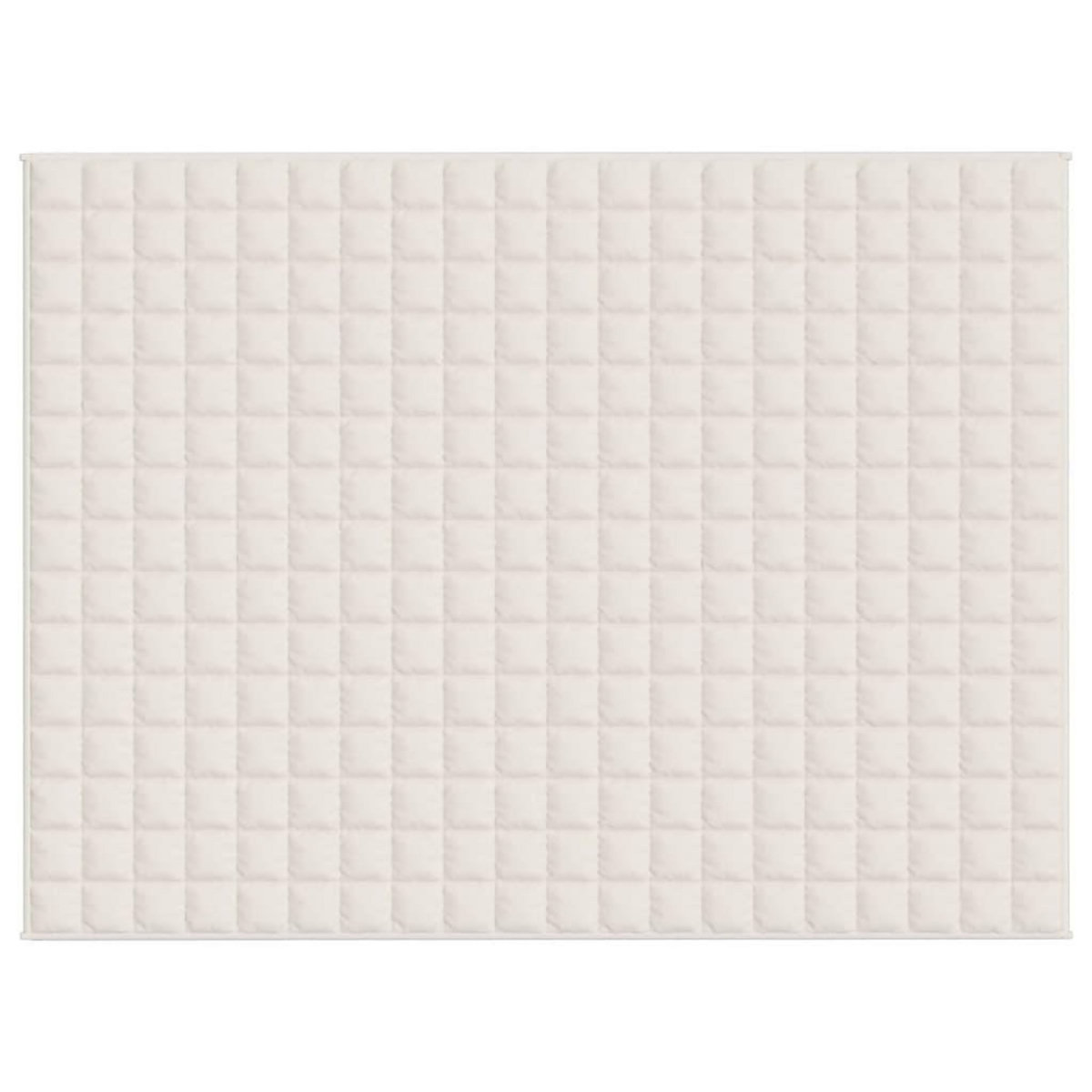 VIDAXL Couverture lestee Creme clair 152x203 cm 11 kg Tissu