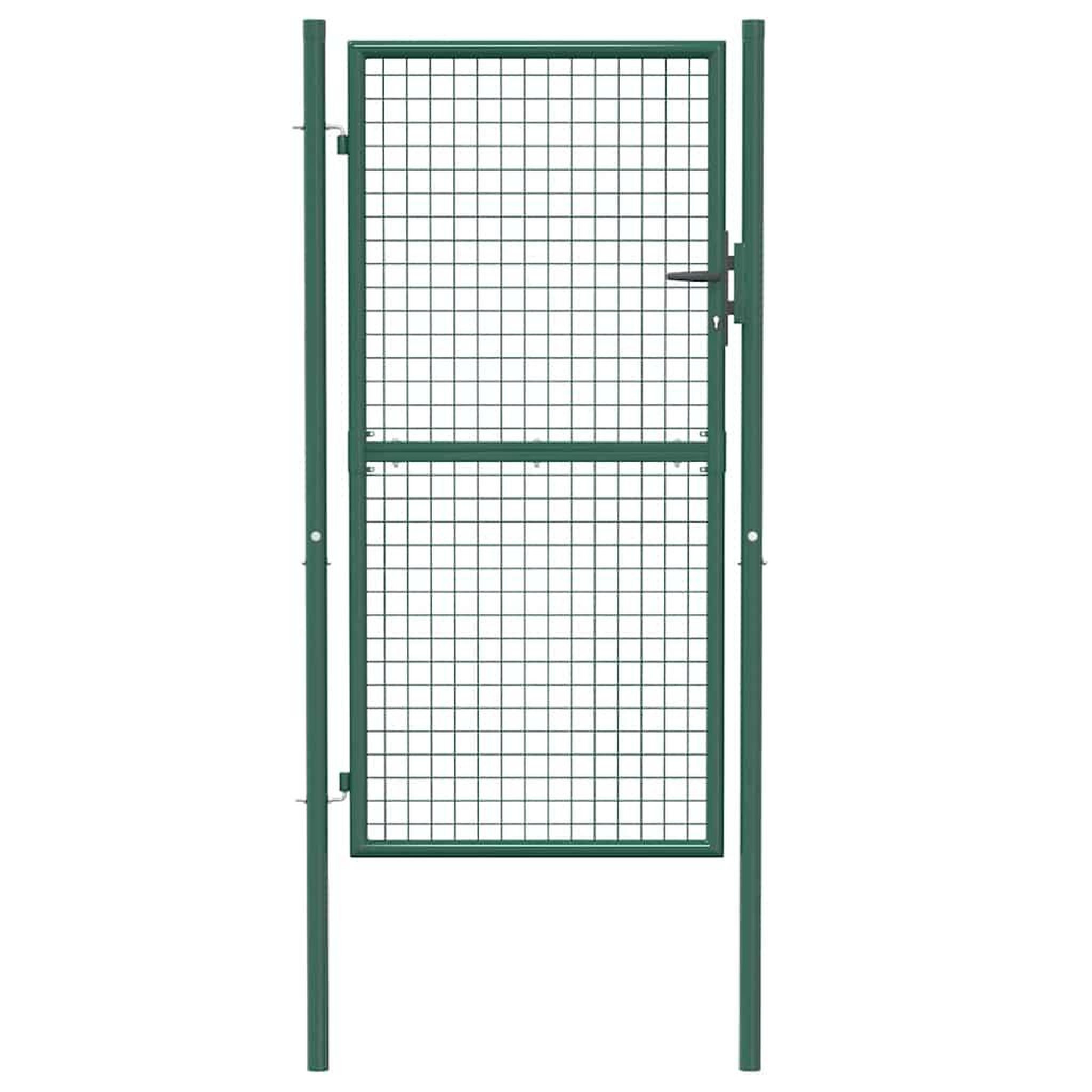 Voir la diapositive 4 : VIDAXL Portail de cloture en acier 100x175 cm vert