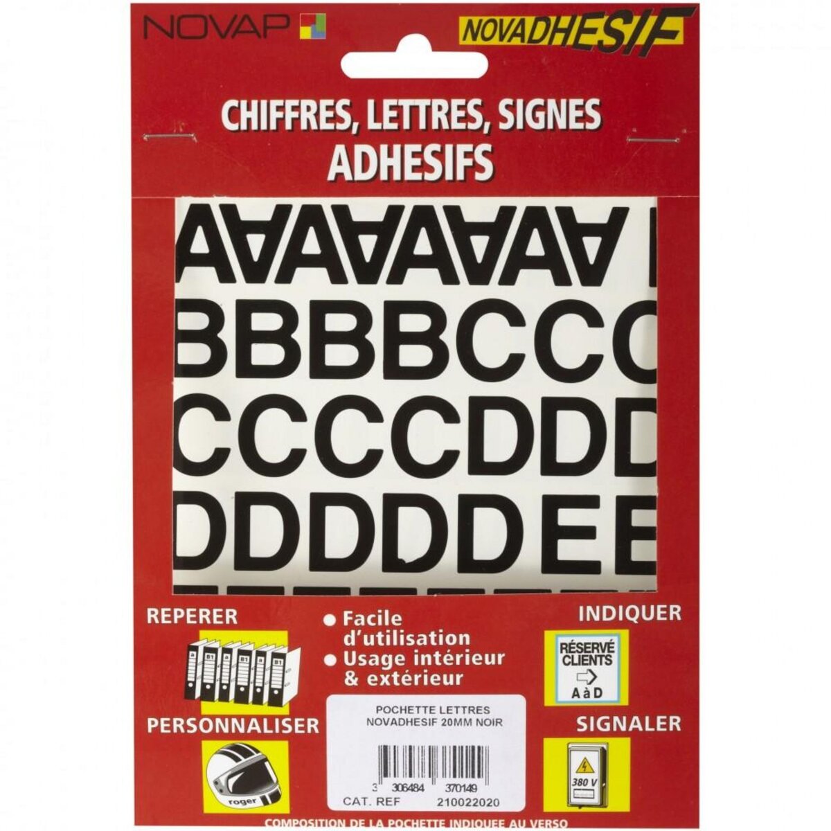 CENTRALE BRICO Lettre autocollante sur planche en plastique