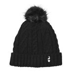 AULP Bonnet femme Pompon Black. Coloris disponibles : Noir