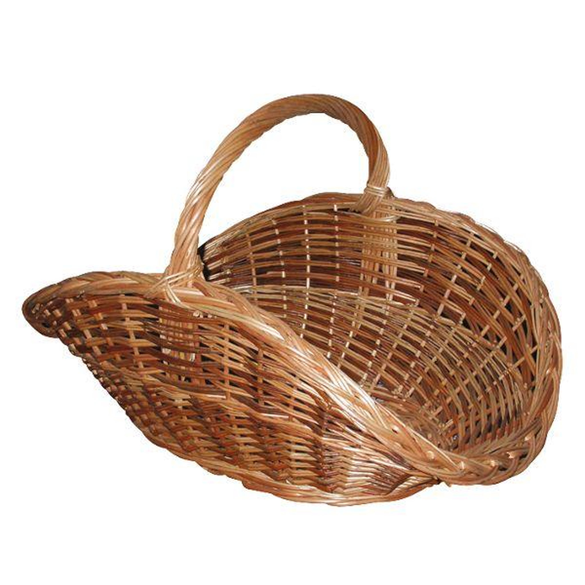 Aubry gaspard Panier à bûches en osier brut & buff marron - PBU1090
