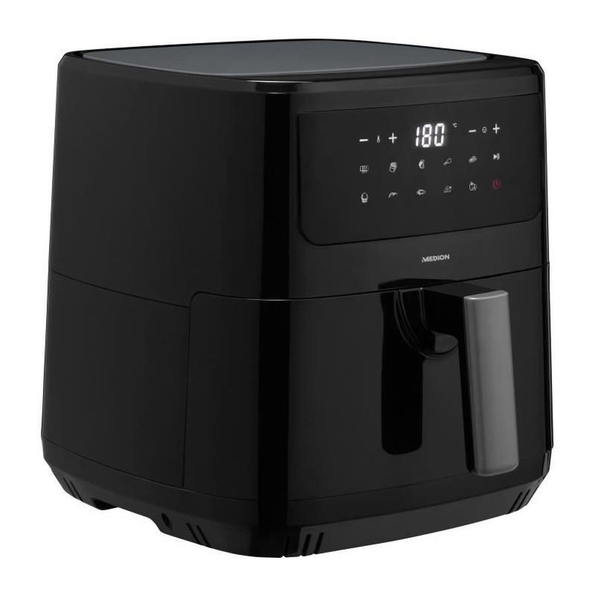 Voir la diapositive 2 : Medion Friteuse a Air Chaud - MEDION - 50072999 - 2150 W - Ecrant tactile - 9 programmes - Noir
