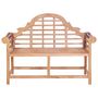 Voir la diapositive 2 : VIDAXL Banc de jardin 127x58,5x92,5 cm Bois massif de teck