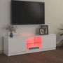 Voir la diapositive 3 : VIDAXL Meuble TV avec lumieres LED blanc brillant 120x30x35,5 cm