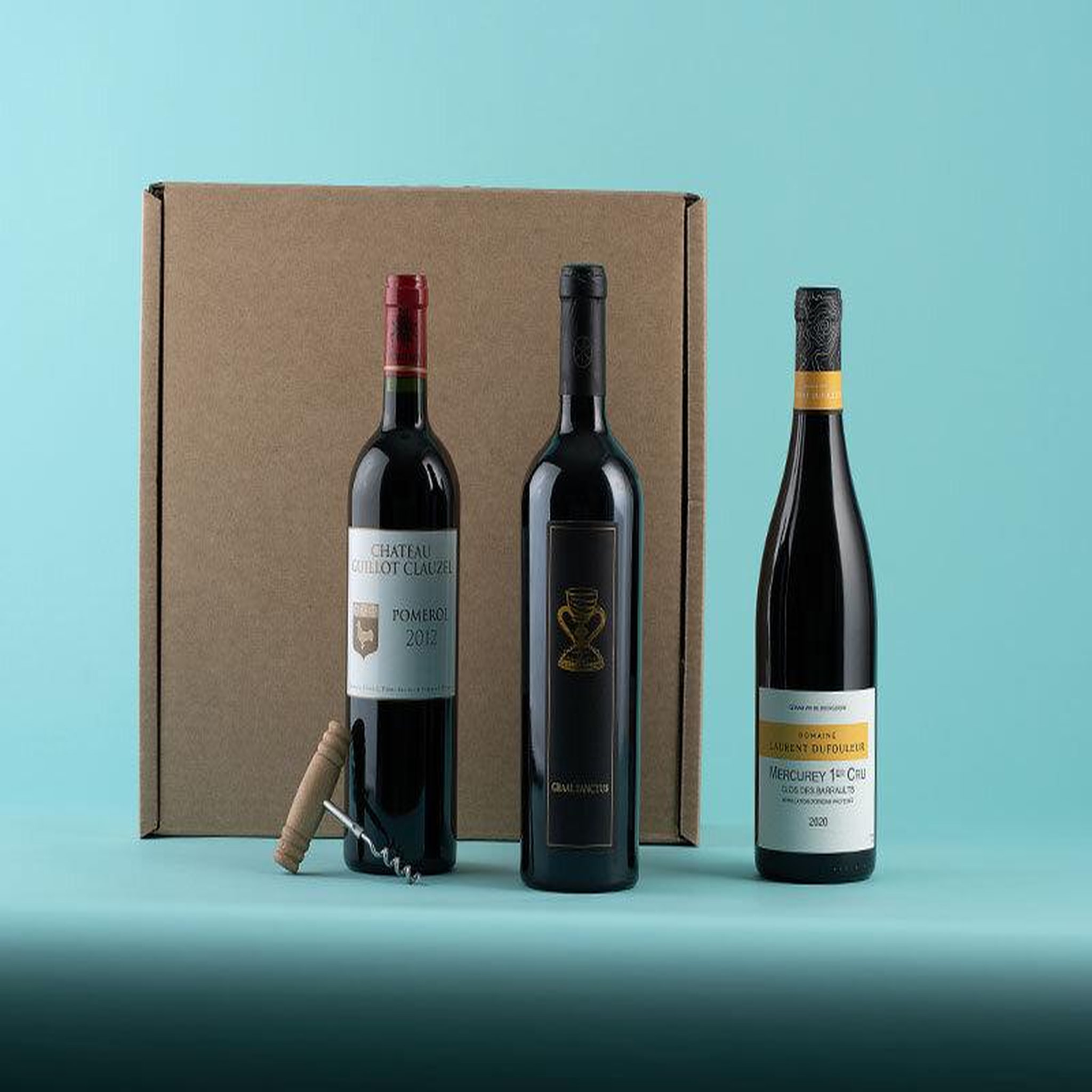 Voir la diapositive 2 : Smartbox Coffret de 3 bouteilles de vin rouge livré à domicile - coffret cadeau gastronomie