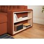 Voir la diapositive 5 : BEST MOBILIER California - canapé d'angle réversible convertible - avec coffre, tablette et poufs - en velours côtelé - 4 places