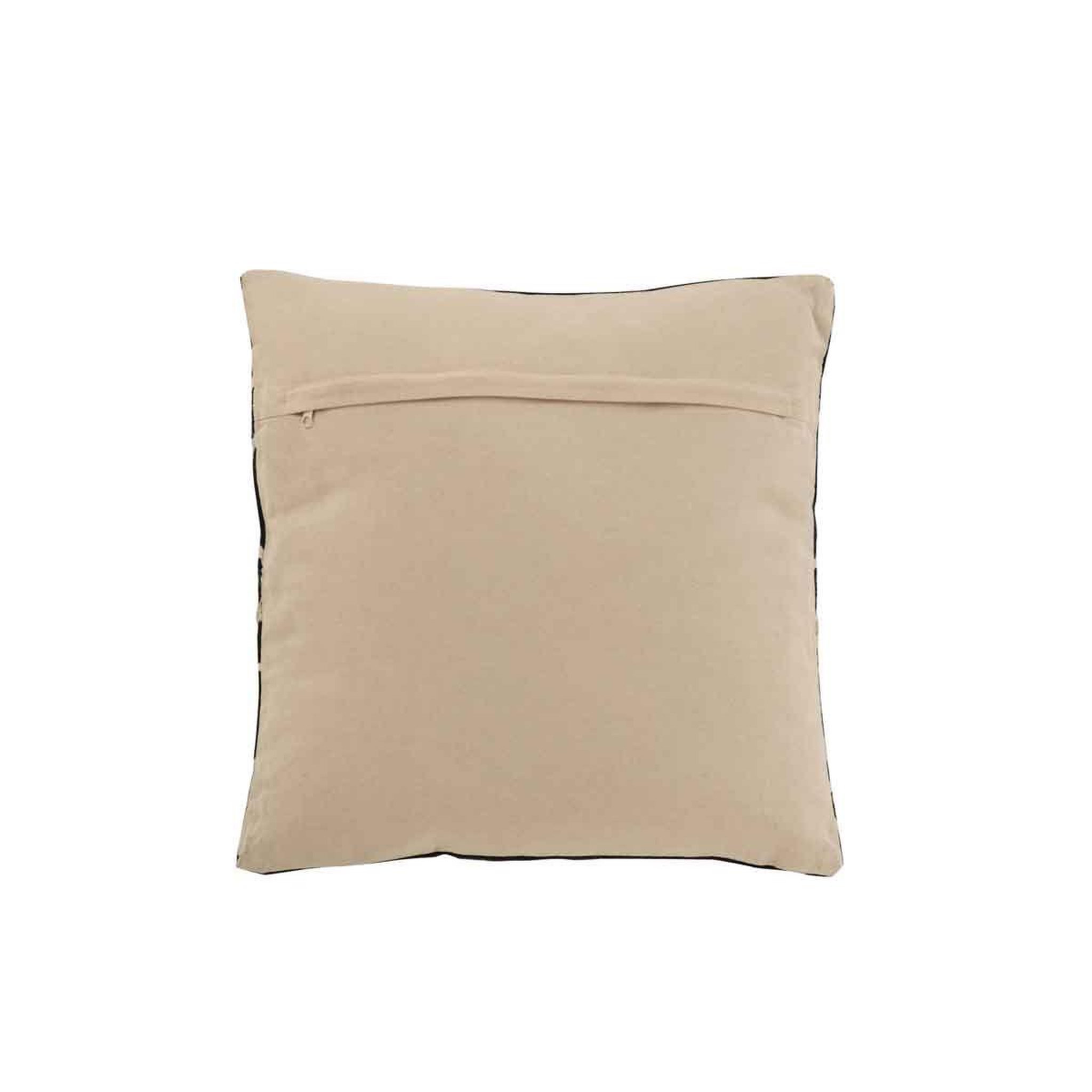 Voir la diapositive 2 : J-LINE Coussin Déco  Dessin Graphique II  45x45cm Noir