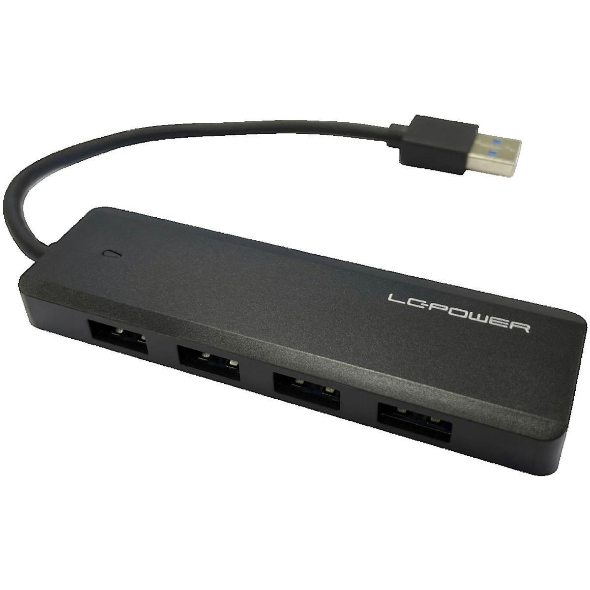 LC Power Hub USB LC-Power LC-HUB-U3-4-V2 4 ports USB-A noir