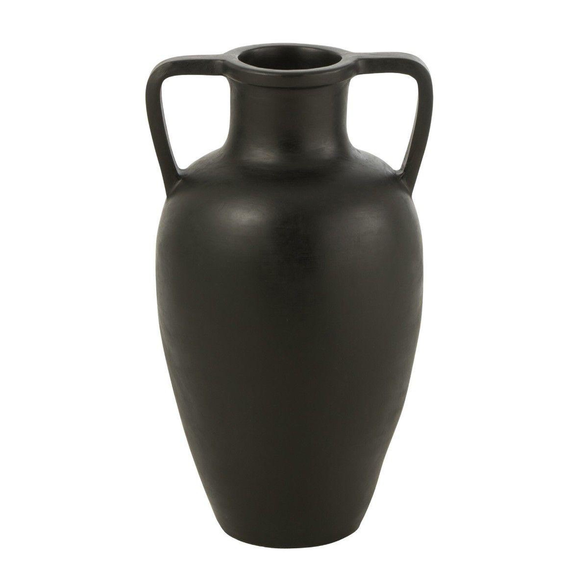 J-LINE Vase avec anses  amphore  48cm noir