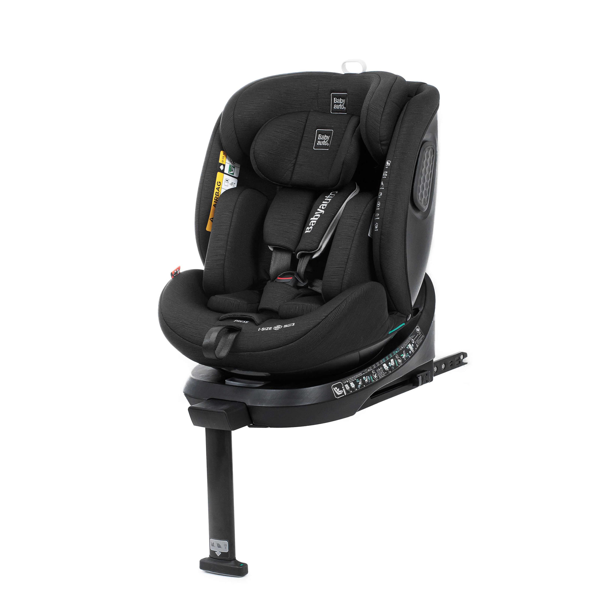 BABYAUTO Siège auto core ifix support leg  40-150 cm. Coloris disponibles : Noir