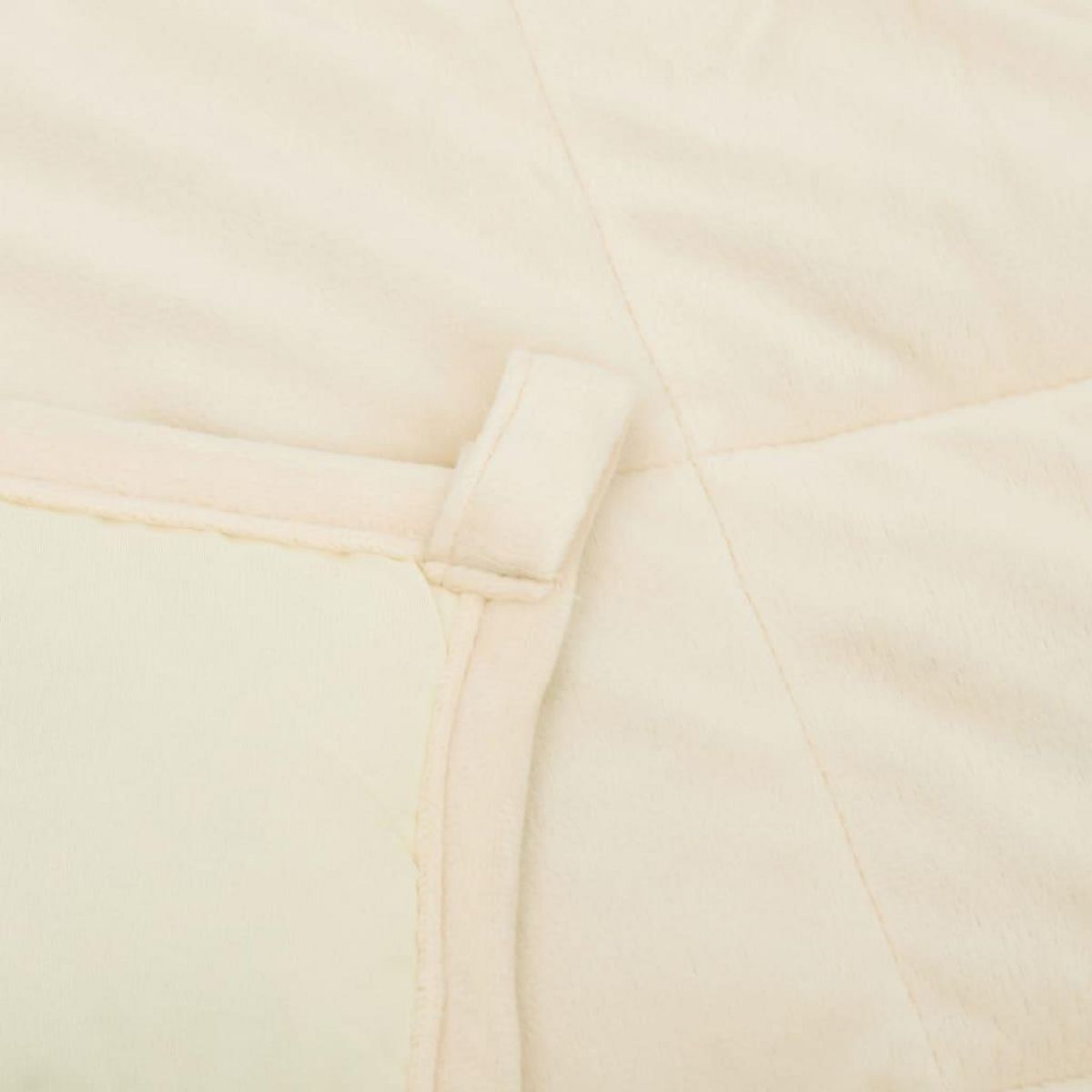 VIDAXL Couverture lestee Creme clair 152x203 cm 7 kg Tissu