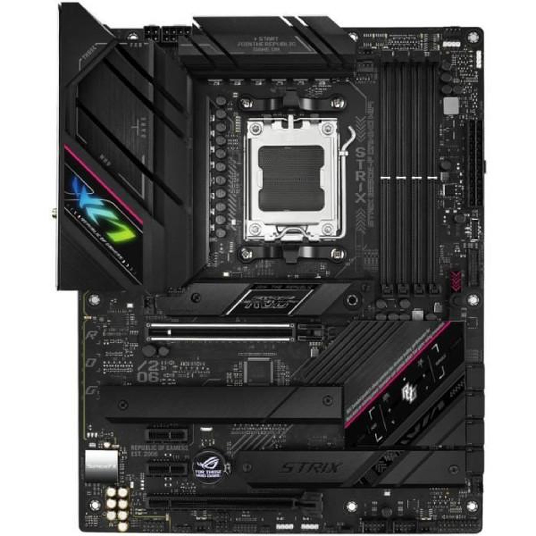 Voir la diapositive 2 : ASUS Carte mere - ASUS - ROG STRIX B650E-F GAMING WIFI - AMD B650 - Emplacement AM5 - DDR5-SDRAM