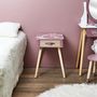 Voir la diapositive 4 : Paris Prix Table de Chevet  Madame Princesse  48cm Rose