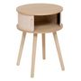 Voir la diapositive 2 : ATMOSPHERA Table de Chevet 2 Portes  Nysos  54cm Beige